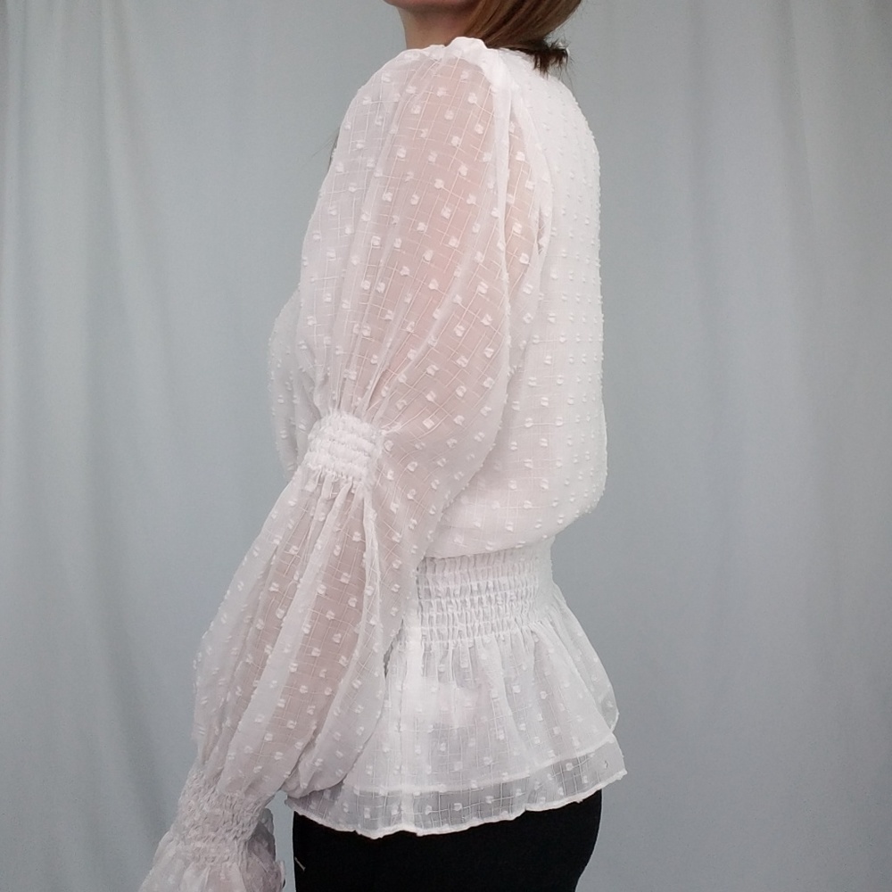 Swiss dot blouse - Picture 2 of 8